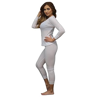 Cotton Waffle Waffle Weave Long Johns Women's Soft Cotton Waffle