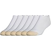 GOLDTOE Men's 656F Cotton No Show Athletic Socks, Multipairs