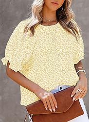 Dokotoo Summer Tops for Women Cute Floral Print