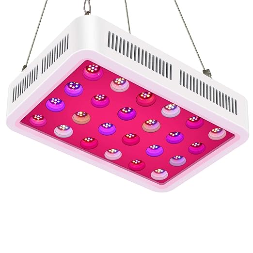LED Pflanzenlampe,TOPLANET Reflektor 450W Led Grow Lampe UV IR Vollspektrum mit Veg & Bloom Dual Kanal für Pflanzen Wachstum 