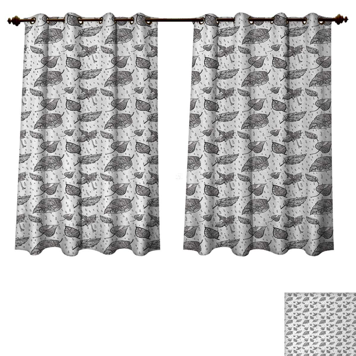 Amazon Com Anzhouqux Black And White Blackout Thermal Curtain