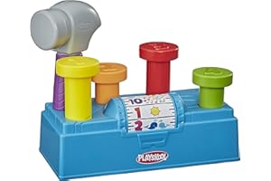 Playskool Tap 'n Spin Tool Bench Activity Toy Toolbox with Hammer for Toddlers 12 Months and Up (�鶹�� Exclusive)