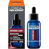 L'Oréal Paris Men Expert Power Age Multi-Action Hyaluronic Serum for Face, with Hyaluronic Acid, For Dry & Aging Skin, Intens