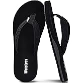 WateLves Womens-Flip-Flops-Thong-Sandals-Beach-Shoes Light and Comfortable for Vacation Walking-Bathroom-Pool