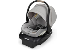 Maxi-COSI Mico Pro Baby Infant Car Seat, Ventilated Chair Design, Soft Headrest Pad, Easy-Install Latch, Adjustable Belt Guide, 3-Position Base, Stroller-Ready, Fits 4-30 lbs, up to 32 in, SeaDrift