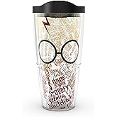 Tervis Made in USA Double Walled Harry Potter - Glasses and Scar Insulated Tumbler Cup Keeps Drinks Cold & Hot, 24oz, Classic