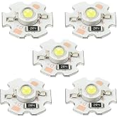 MECCANIXITY COB LED Light Chip Bead 3W 280lm 6000-6500K 20mm 5VDC Energy Saving Bulb for Spotlight Floodlight Replacement White 5Pcs