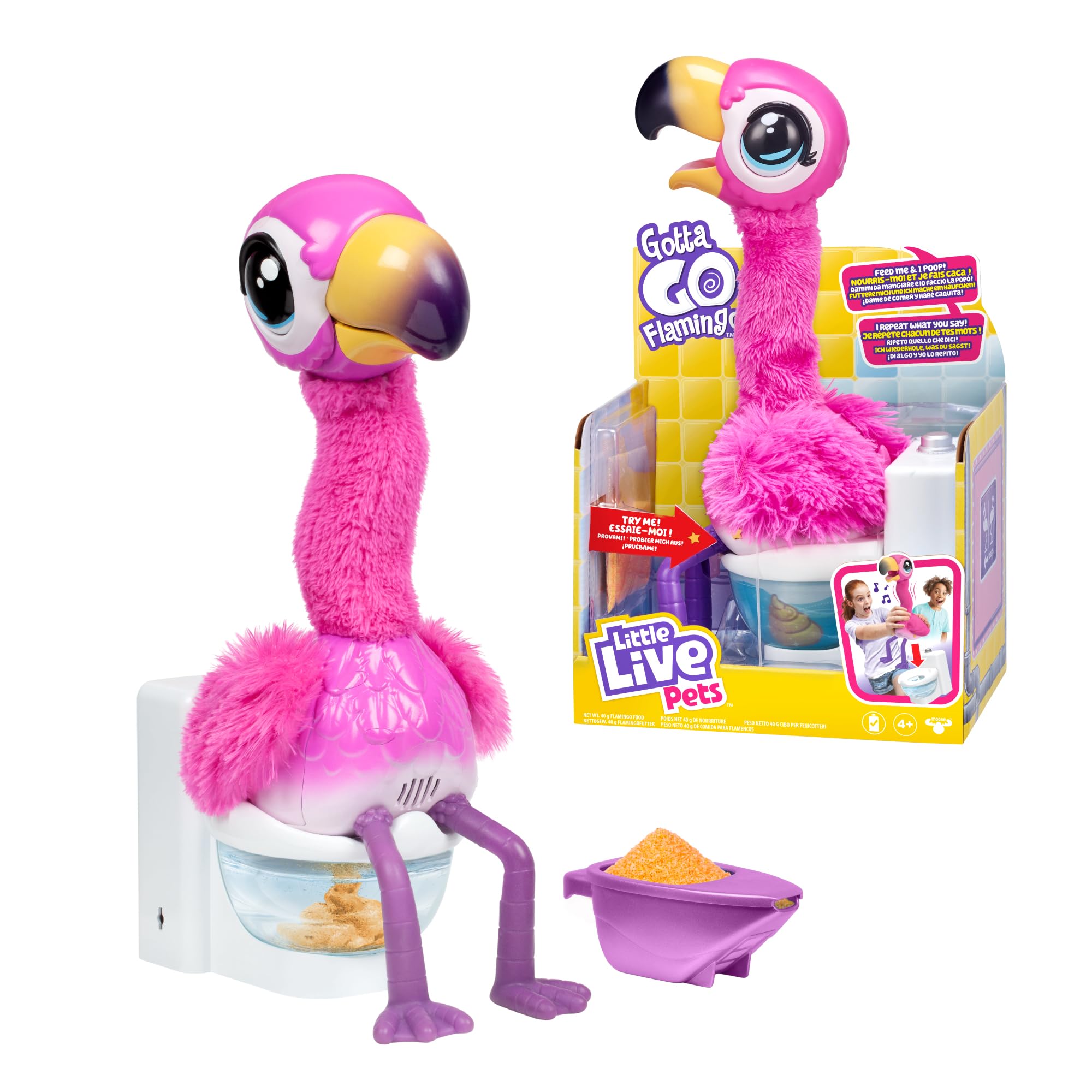 Little Live Flamingo the Poop, Flamingo, Pet (LPG00000)