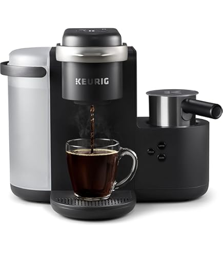 Keurig K-Cafe Single-Serve K-Cup Coffee Maker + Milk Frother, Dark