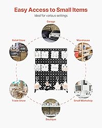 VEVOR Pegboard Display Stand, 17 x 13 Inch Tabletop