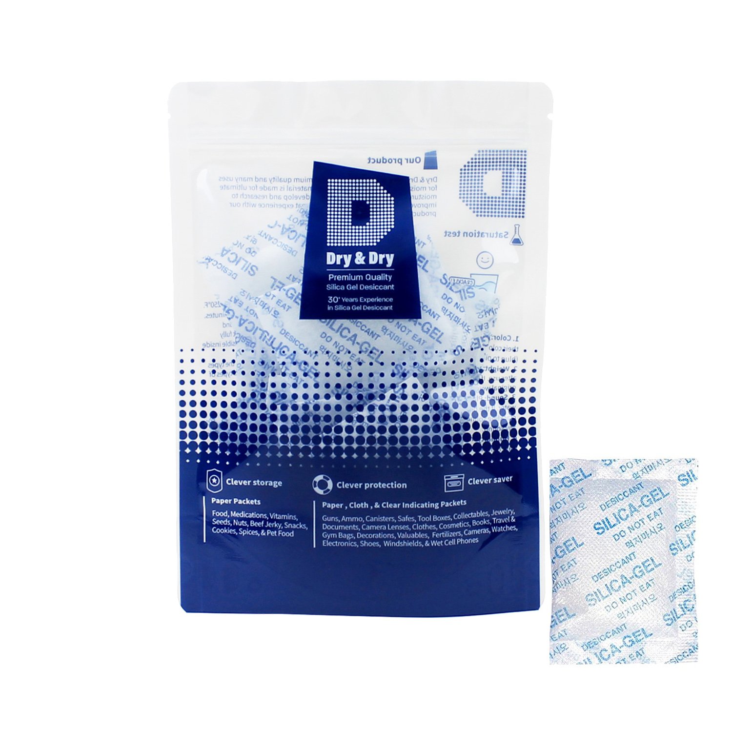 Dry & Dry 5 Gram [1000 Packets] Premium Pure & Safe Silica