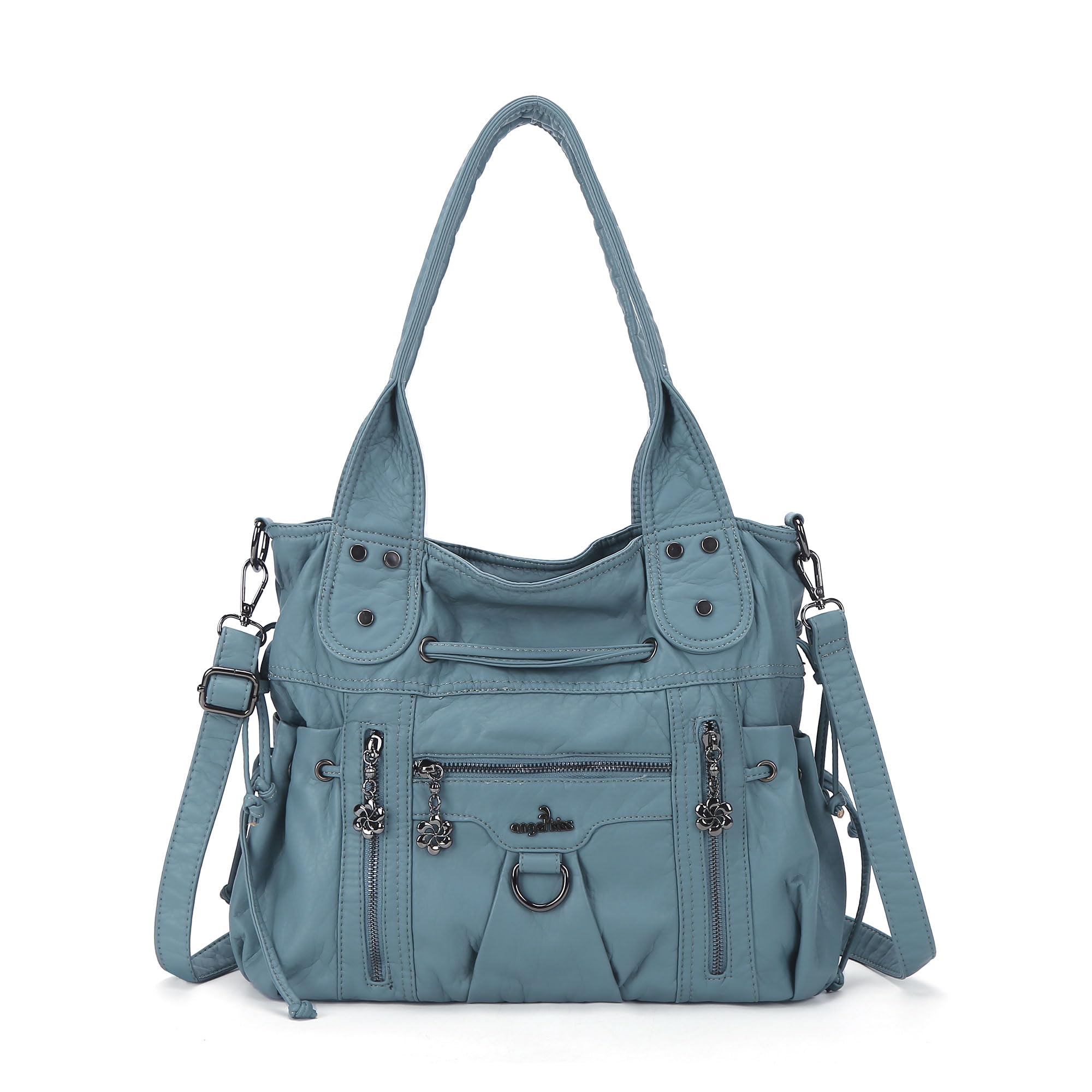 Angel Kiss Hobo Bags for Women Fashion Shoulder Bag Ladies Purses and Handbags Roomy Tote Bags Purse with Crossbody Strap