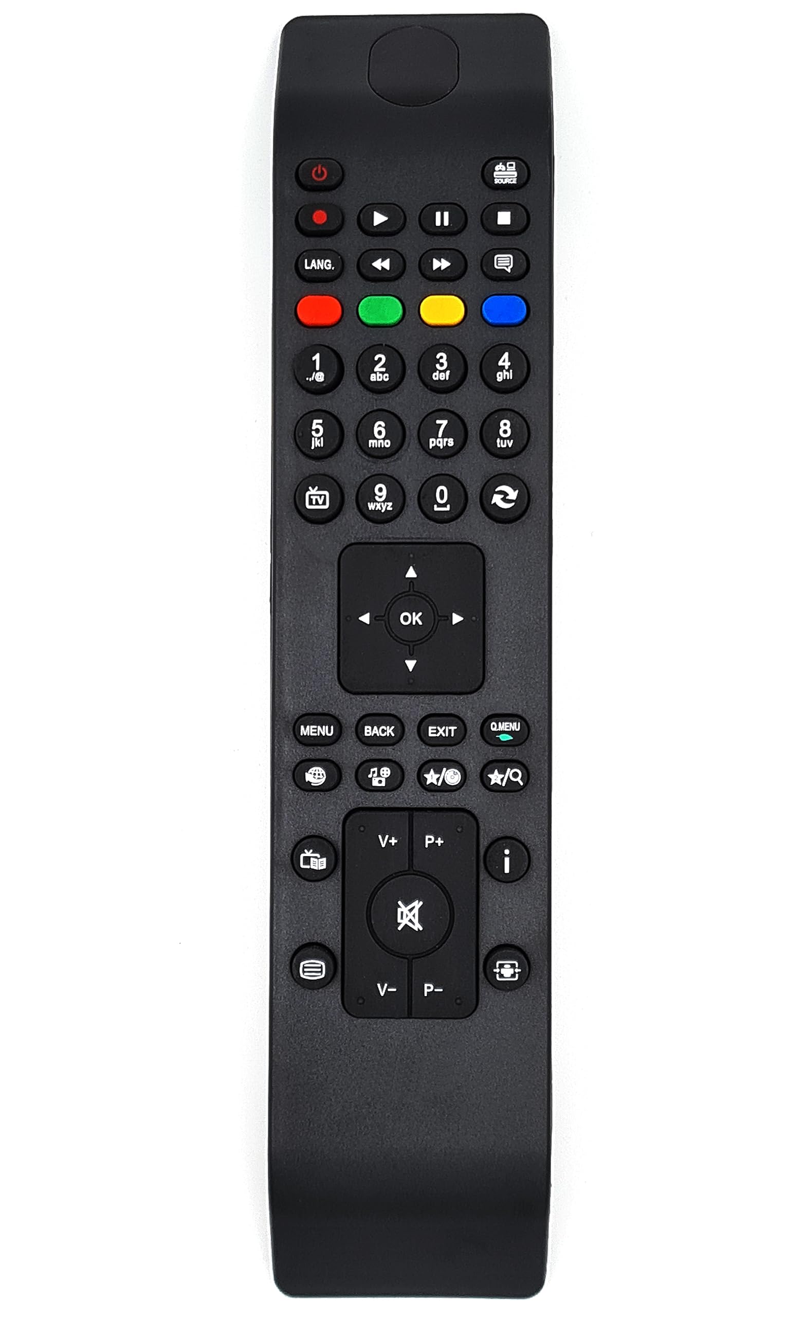 Replacement Remote Control For Telefunken TV D49F283N3C