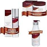 Mon Platin Total Repair Hair Mask, Shampoo & Serum Bundle – Salt-Free, Deep Conditioning Formula with Black Caviar & Royal Jelly for Long-Lasting, Smooth, Straightened Hair with Shine & Strength