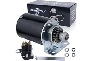 Ezamintaly Starter Steel Gear & Relay for John Deere L120 LA120 LA130 LA135 LA140 LA145 LA150 LA155 LA165 LA175 Z225 L118 LG497595 MIU13772 AM37352 AM39137 AM122337