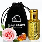 Desert Rose Perfume Oil 12 mL – Elegant Floral Oriental with Turkish Rose Amber and Musk. Alcohol Free Long Lasting Oil, Compliment Magnet