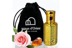 Desert Rose Perfume Oil - 12 mL | Elegant Floral Oriental Fragrance with Turkish Rose, Amber, and Musk | Long-Lasting Alcohol