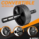 Amonax Ab Wheel Set with Push Up Handles and Skipping Rope view 2