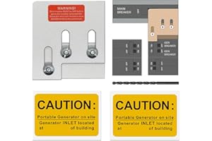 JYXKA Generator Interlock Kit Suitable for Square D QO or Homeline 150 or 200 amp Panels, 1 3/8 Inches Spacing Between The Main and Generator Breaker, Professional Generator Interlock Kit