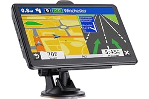 GPS Navigation for Car Canada, 7" Touch Screen, with US Canada Mexico 2026 Maps Free Lifetime Updates, GPS Navigation System 