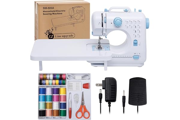 Sewing Machine for Beginners with Expansion Table Mini SmallPortableSewing Machines for Adult and Kids Ages 8-12 Easy Sewing
