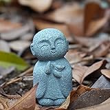 OwMell Japanese Jizo Monk Statue Praying, Buddha