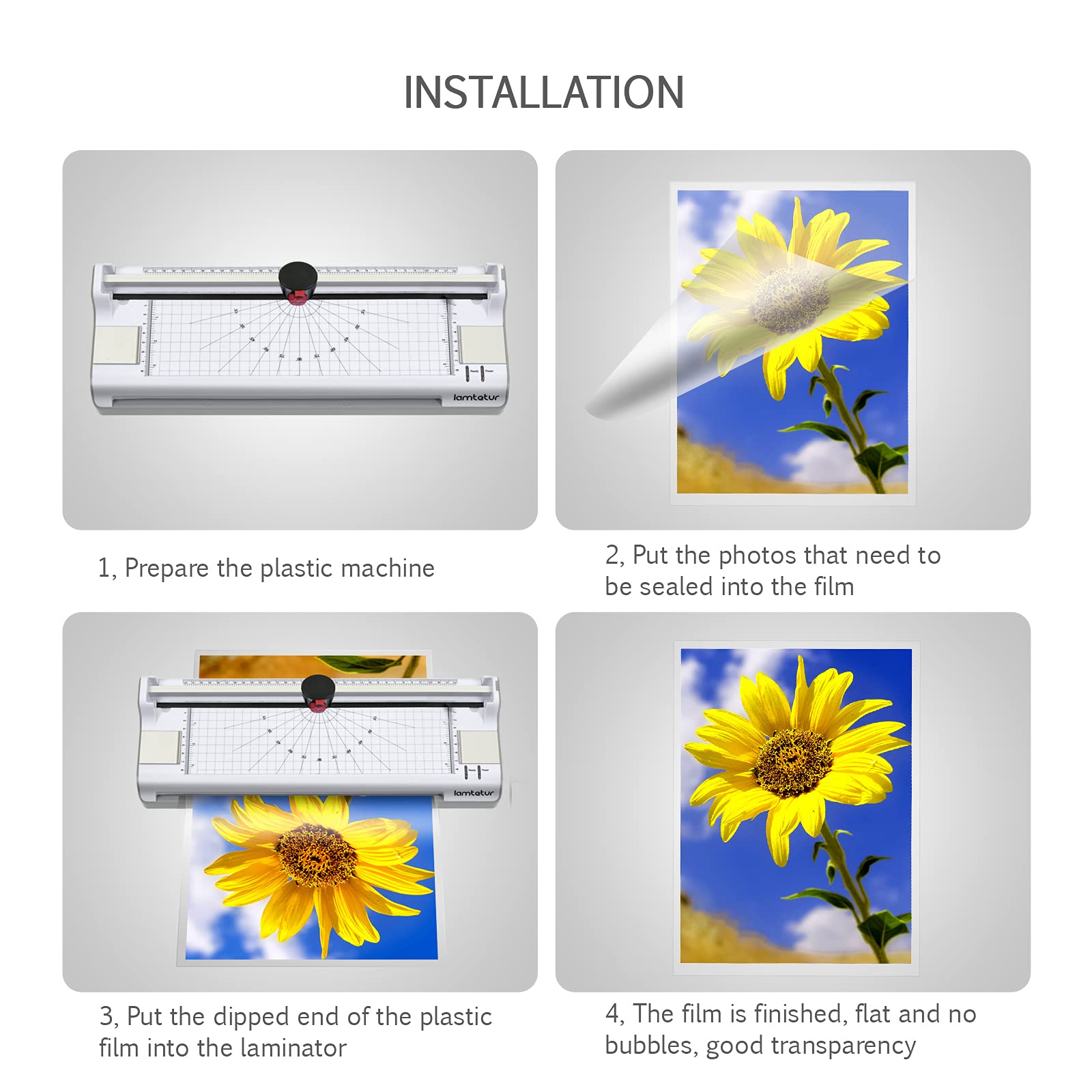 Laminator Machine 11X17 with 70Letter Size Laminating Sheets for A3/A4,13Inch Wide Thermal Hot&Cold 2Roller Lamination Laminated 3-5mil for Office Home School Teacher,with Paper Cutter,Corner Rounder