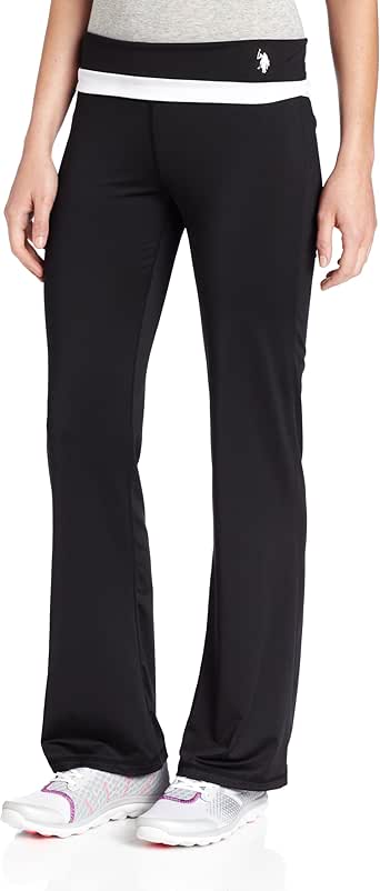 U.S. Polo Assn. Women's Bootcut Pant, Black, Small at Amazon Womenâs Clothing store: Athletic 