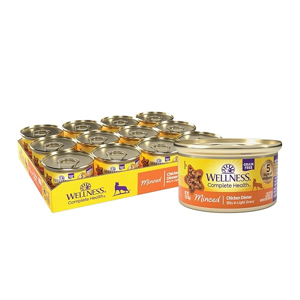 WELLNESS COMPLETE HEALTH MINCED ADULT CANNED WET CAT...