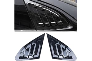 AUTOTOP 2PCS Rear Side Window Louvers Air Vent Scoop Shades Cover Blinds Fit Chevy Malibu 2016-2022