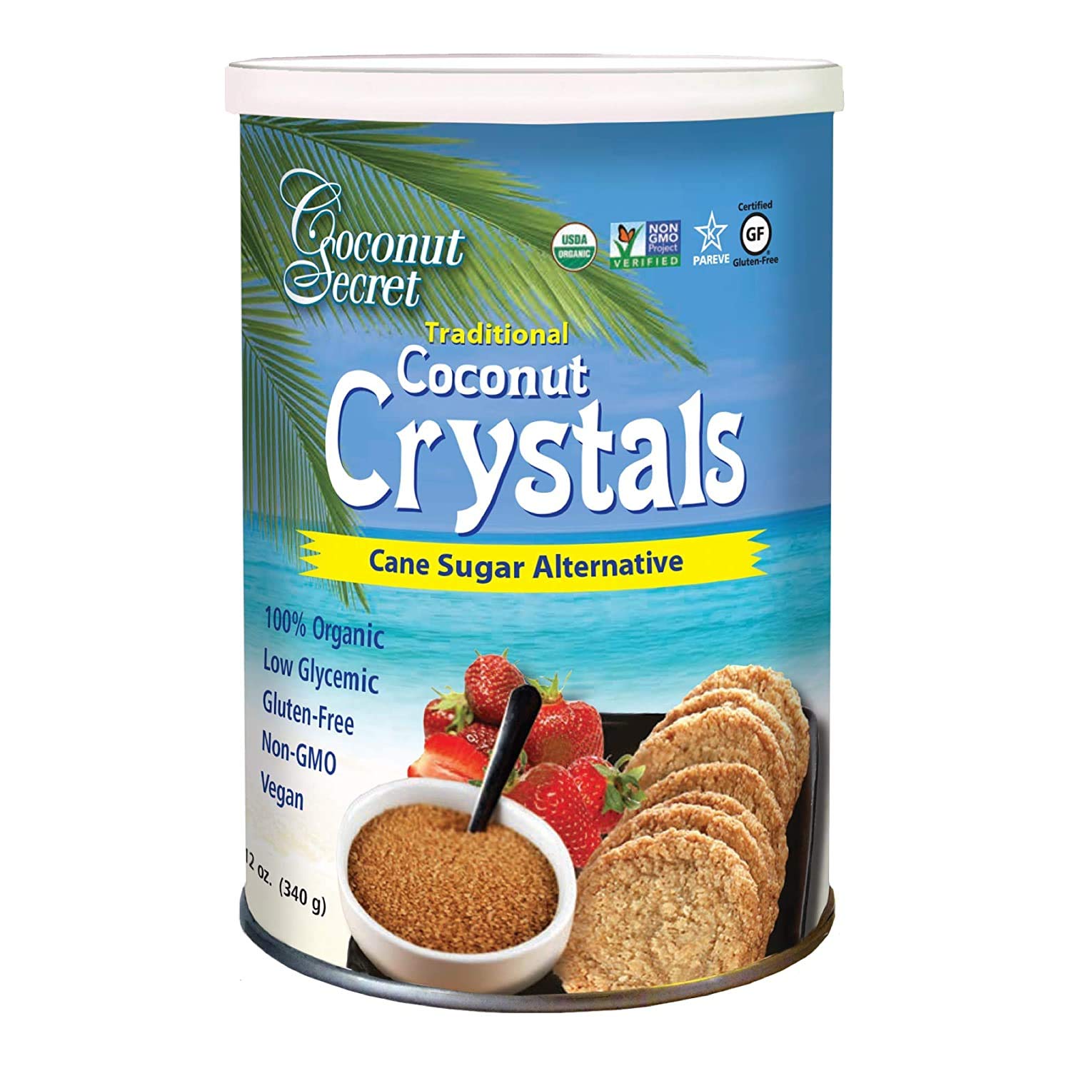 Coconut Secret Coconut Crystals, Raw, 12Ounce Amazon.co.uk Business