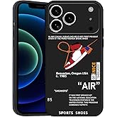 HHUOQWAJI Cool Shoes Pattern Sports Style Designed for iPhone 17 Pro Case,Black Anti-Scratch Soft TPU Bumper Cover Compatible with iPhone 17 Pro Case 6.3 inch for Boys Mens Gifts