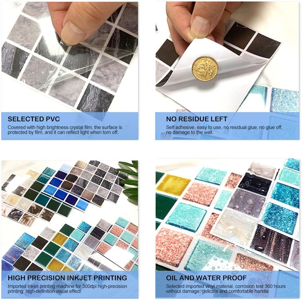 Elinala Stick on Tiles, Self Adhesive Wall Tiles - Image 5