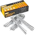WAENLIR 6 inch 20 Pack Garden Staples Galvanized Landscape Stakes, Heavy Duty Fence Stakes Sod Pins for Securing Weed Fabric Barrier,Ground Cover, Artificial Turf,Dog Fence