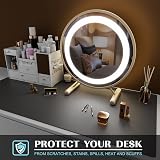 K KNODEL Large Desk Pad 80x40cm Dark Gray PVC Leather Waterproof view 6