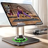 LISEN for iPad Stand Holder, Aluminum Tablet Stand Holder for iPad | 2026 iPad Accessories, Rotating Display Stand, Home Office for Desk Women Gifts Kindle Tablet PS Switch iPhone 11"-4.7"
