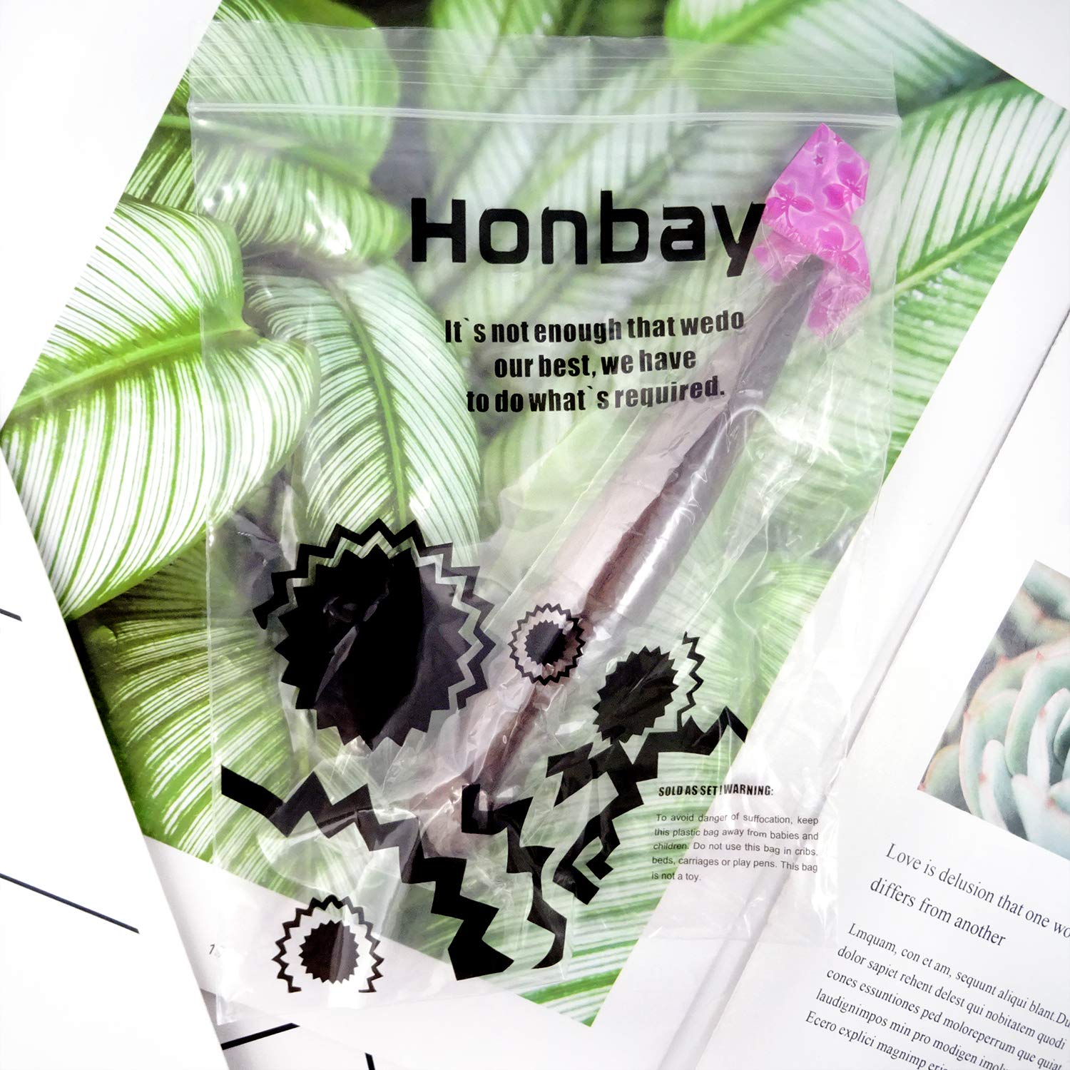 Honbay 1PCS Ebony Wood Leather Edge Burnisher Tool for Burnishing Leather Projects (4 Grooves)