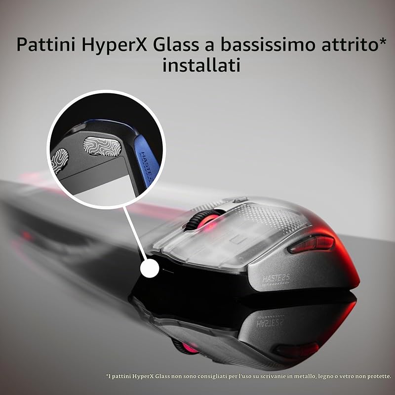 Pulsefire Haste 2 S, Mouse Gaming Wireless, Blu