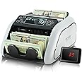 VEVOR Money Counter Machine, Bill Counter with UV/MG/IR/DD/DBL/HLF/CHN Counterfeit Detection, Counting/Value Count/Add/Batch Modes, USD/EUR Money Counting Machine with LCD Display for Small Business