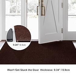 BESTVUE 4' x 79' Runner Rugs with Rubber