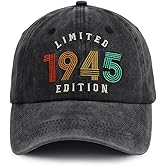 KKMKSHHG 31th 41th 81th Birthday Hat for Men Women, Adjustable Cotton Limited 1995 1985 1945 Edition Baseball Cap