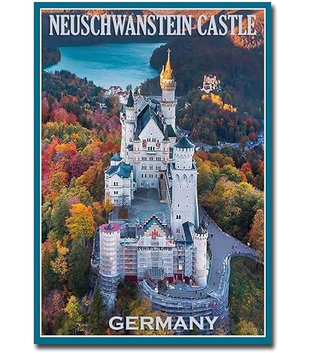Black Forest Germany Vintage Travel Magnet - 5 Inch Vinyl Magnetic Sheet For Fridge & Cars