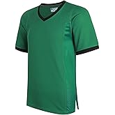 DEHANER Blank Football Jerseys for Men Unisex Workout Fitness Shirts Sports Uniform Casual Outfits
