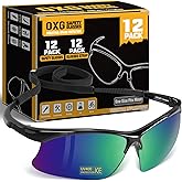 OXG Safety Glasses for Men - ANSI Z87.1 Protective Eyewear with Adjustable Glasses Straps, UV400 Protection