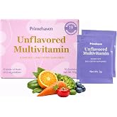 PRIMEHAVEN Vitamin Powder - Unflavored Multivitamin, with 19 Vitamins &amp; Minerals, Fruit &amp; Veggie Blend, Sugar-Free, 30 Stick Packs
