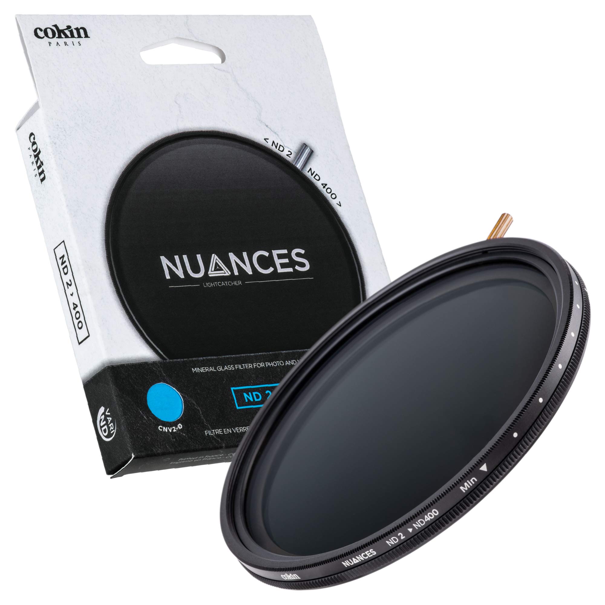 Cokin NUANCES Variable Neutral Density 2-400 (1-8 stops) Screw-in Camera Filter - 52mm, CNV2-52