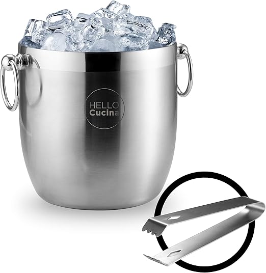 ice bucket with tongs
