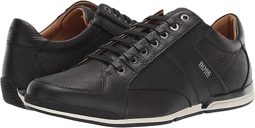 boss saturn low leather sneaker