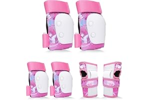 YooxArmor Toddler Knee Pads and Elbow Pads Set for Kids 3-5/5-8, Toddler Knee Pads Kid Protective Gear Set for Roller Skating,Cycling, Skateboard, Inline Skating, Scooter Riding Sports
