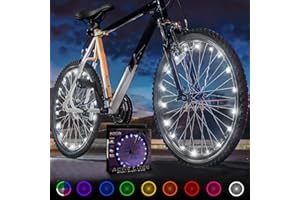 Activ Life Bike Light (2 Pack, White) Hot Gifts for Boys, Girls & Fun Summer Ideas for Him and Her - Popular Bicycle Wheel Ac